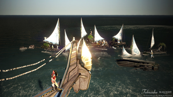 黒い砂漠 ランティニアの戦闘いかだ