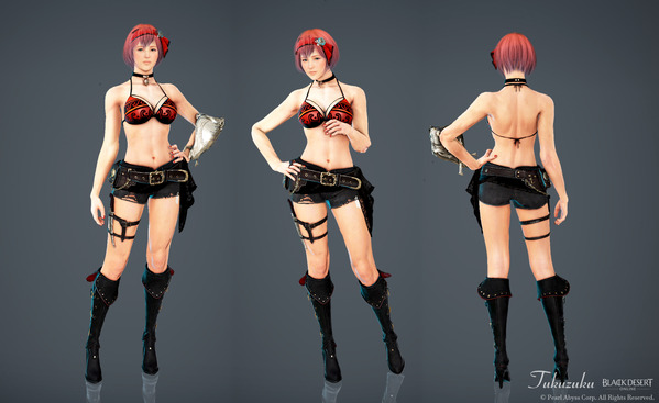 黒い砂漠 ヴァルキリー [VK]マゴリアの無法者衣装 ショートパンツ