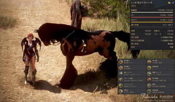 黒い砂漠 4世代馬