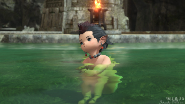 FF14 キャンプ・ブロンズレイク 温泉 ララフェル