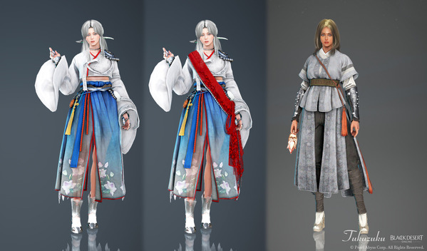 黒い砂漠 メグ [MG]白銀輝波衣装
