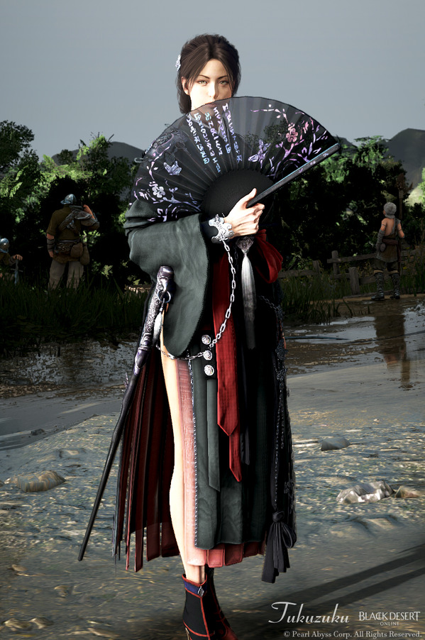黒い砂漠 ウサ [WS] 墨香 武器、衣装セット