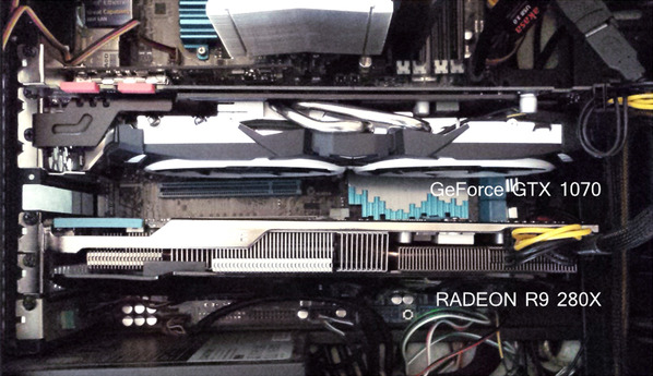 Radeon R9 Geforce 1070 比較