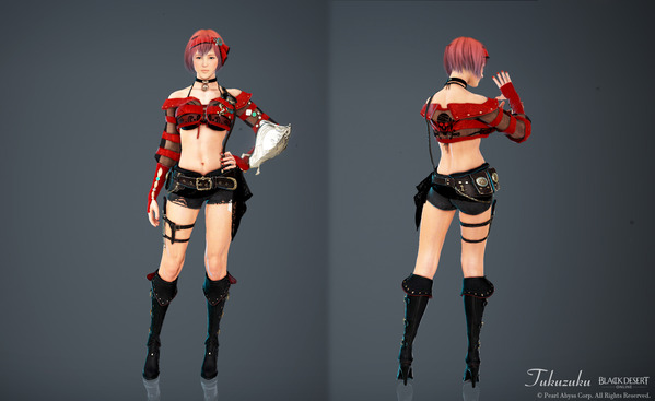 黒い砂漠 ヴァルキリー [VK]マゴリアの無法者衣装 ショートパンツ