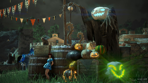 黒い砂漠 ハロウィン装飾 ベリア村