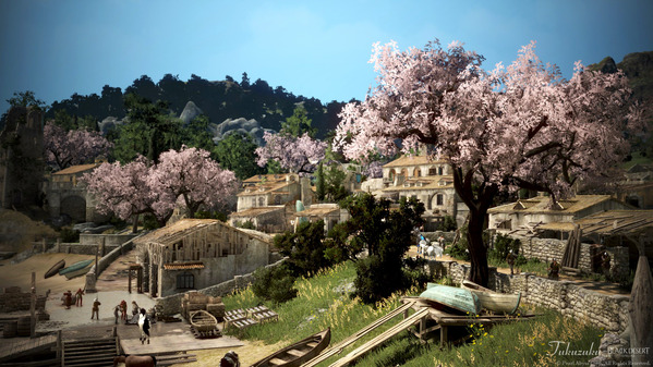 黒い砂漠 べリア村 桜 装飾