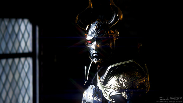 黒い砂漠 忍者 [NJ] 白の山猫アーマー 暗鬼ヘルム