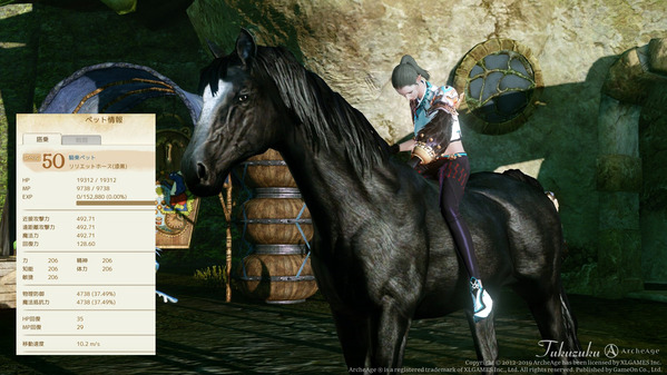 ArcheAge 騎乗ペット リリエットホース