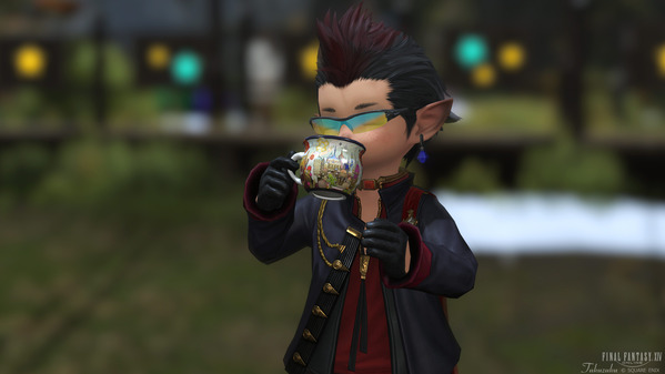 FF14 星芒祭2025 エモート 砂都風マグカップで飲む