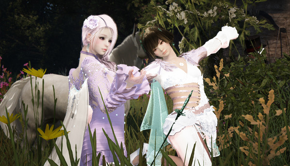 黒い砂漠 春のドレスアバ撮影会05
