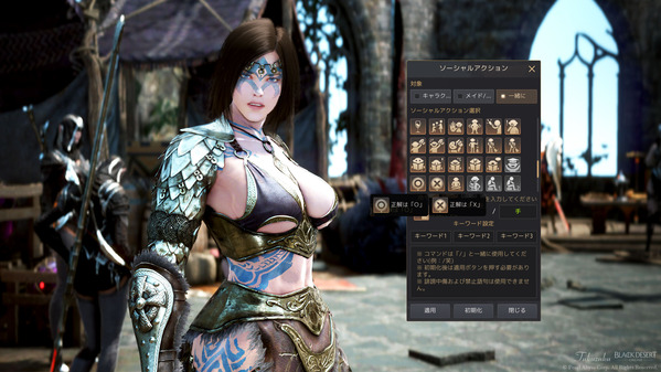 黒い砂漠 ソーシャルアクション ○ × 実装