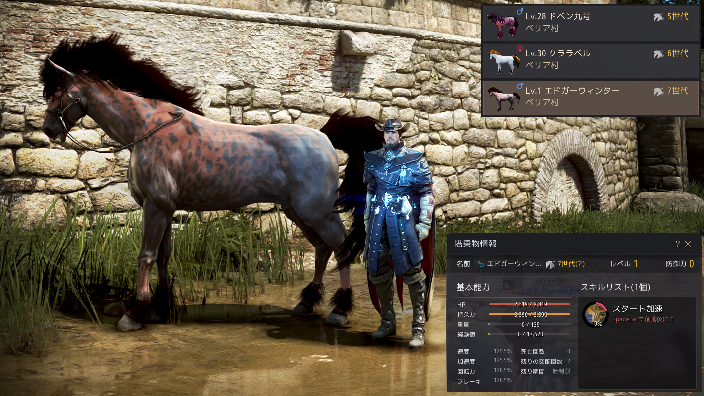 8世代馬lv 30と 交配 交換で8頭 Valkyrie 8世代馬lv 30と 交配 交換で8頭 Valkyrie