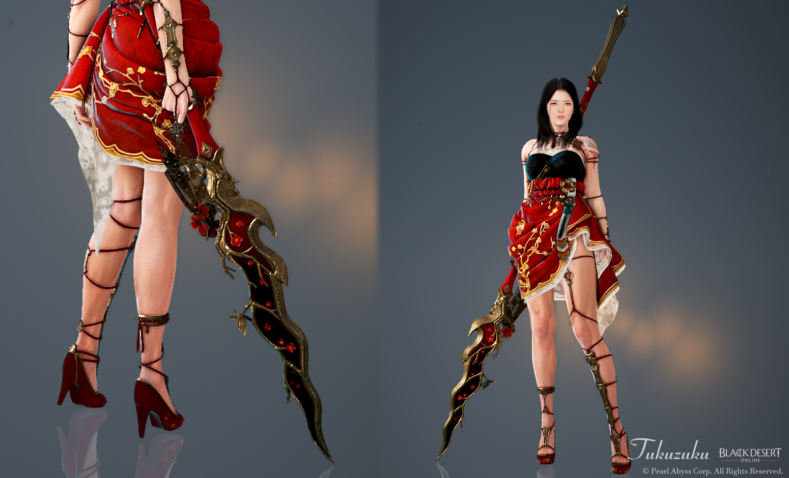 ツバキの 紅縁衣装 と ランの チェックメイト衣装 ほか Valkyrie