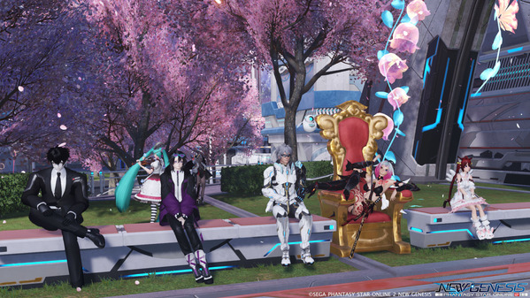 PSO2NGS 桜 装飾 セントラルシティ
