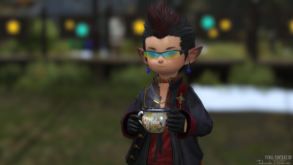 FF14 星芒祭2025 エモート 砂都風マグカップで飲む