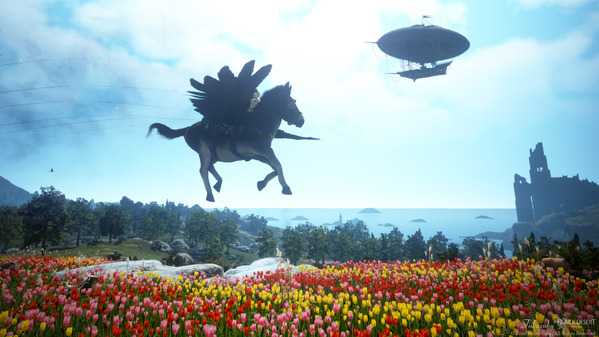 黒い砂漠 空を飛ぶロバ ロドゥアナート チューリップ