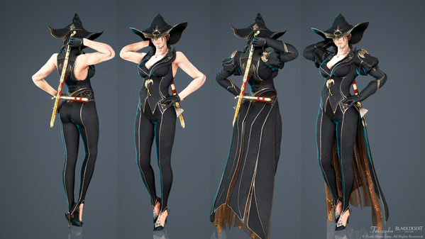 黒い砂漠 くノ一 [KN]運命の魔女衣装