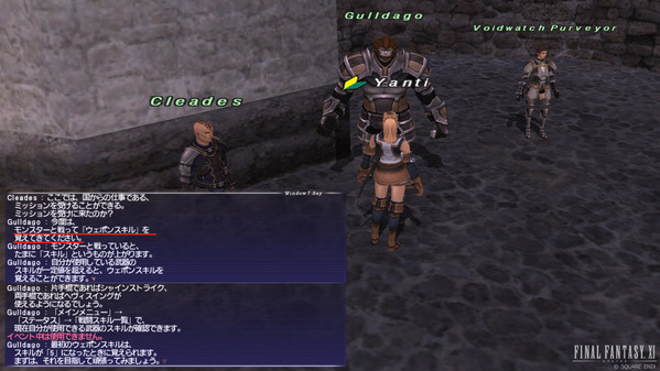 FF11 チュートリアル