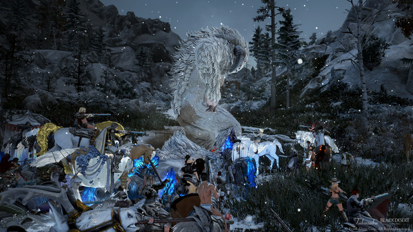 黒い砂漠 覇王ピーク討伐 ドタバタ雪花雪原