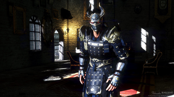 黒い砂漠 忍者 [NJ] 白の山猫アーマー 暗鬼ヘルム