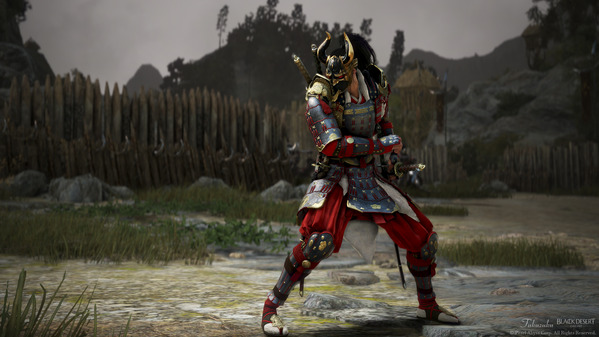 黒い砂漠 忍者 [NJ] 白の山猫アーマー 暗鬼ヘルム