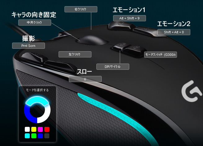 Logicoolマウス G300sr Valkyrie