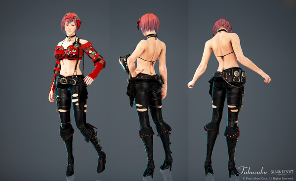 黒い砂漠 ヴァルキリー [VK]マゴリアの無法者衣装 アバター