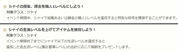 黒い砂漠 シャイの生活達成イベント01