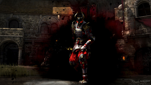 黒い砂漠 忍者 [NJ] 白の山猫アーマー 暗鬼ヘルム