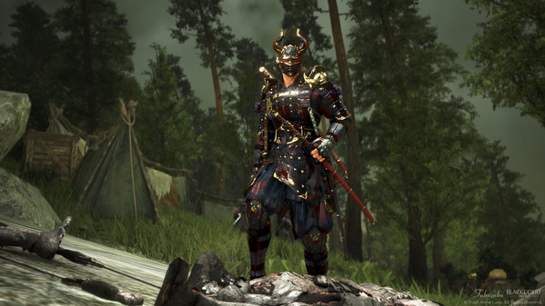 黒い砂漠 忍者 [NJ] 白の山猫アーマー 暗鬼ヘルム