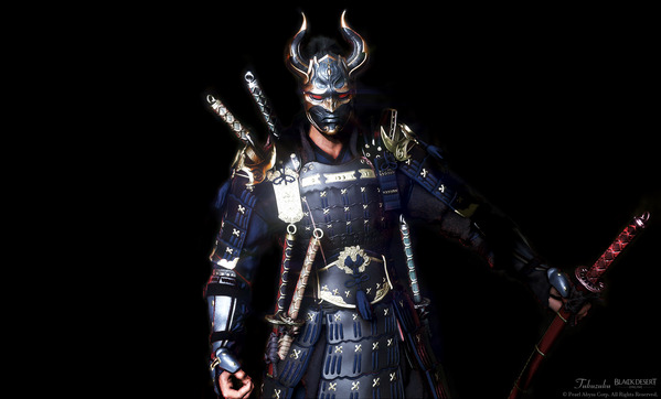 黒い砂漠 忍者 [NJ] 白の山猫アーマー 暗鬼ヘルム