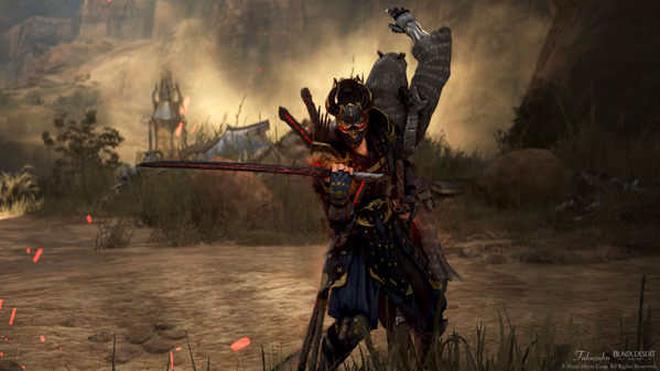 黒い砂漠 忍者 白の山猫アーマー 暗鬼ヘルム カドリー廃墟