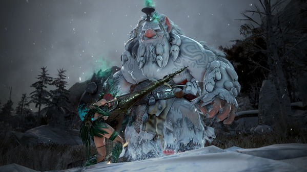 黒い砂漠 翡翠星の森 雪獣人 ヴァルキリー