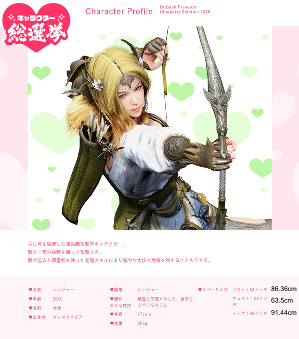 BitCash総選挙2016 黒い砂漠レンジャーb