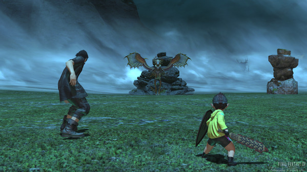 FF14 × FF15コラボイベント ガルーダに似た存在