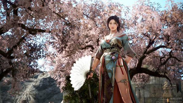 黒い砂漠 ウサ 紅焔衣装 桜