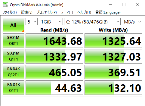 CrystalDiskMark_PC401 NVMe SK hynix 512GB