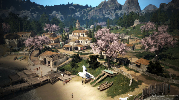 黒い砂漠 べリア村 桜 装飾