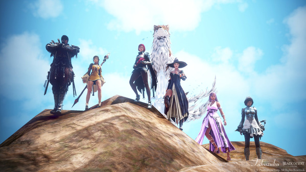 黒い砂漠 ギルドレイド 記念撮影