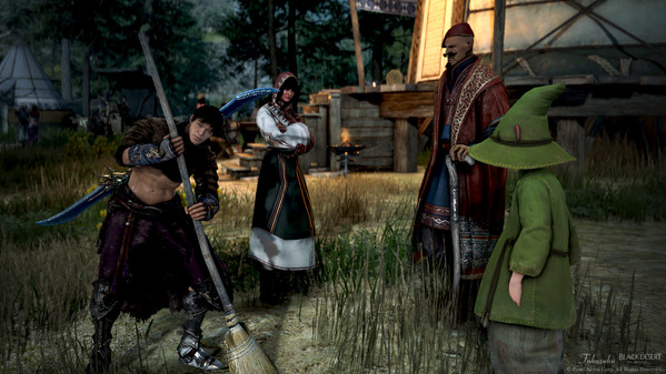 黒い砂漠 ソーシャルアクション ホウキで掃く