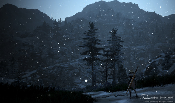 黒い砂漠 果てしない冬の山