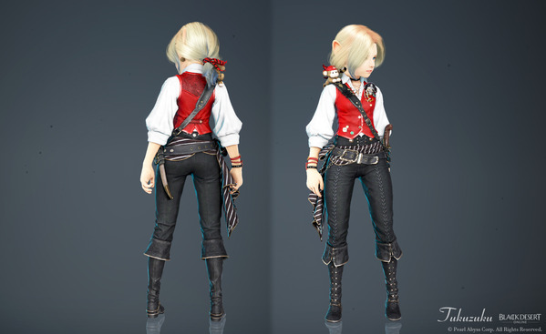 黒い砂漠 シャイ [SH]マゴリアの無法者衣装セット