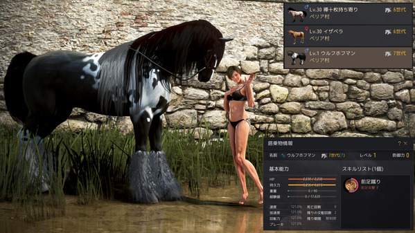 黒い砂漠 7世代馬