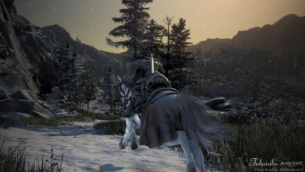 黒い砂漠 果てしない冬の山