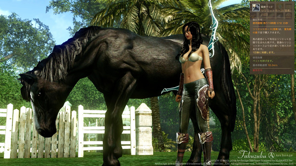 ArcheAge リリエットホース（漆黒）