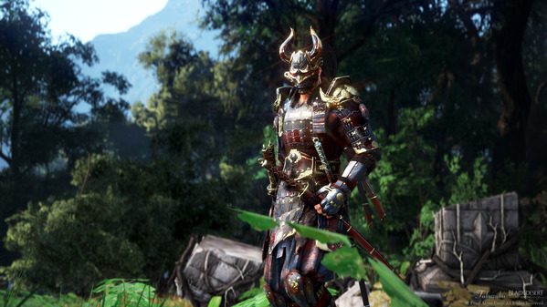 黒い砂漠 忍者 [NJ] 白の山猫アーマー 暗鬼ヘルム