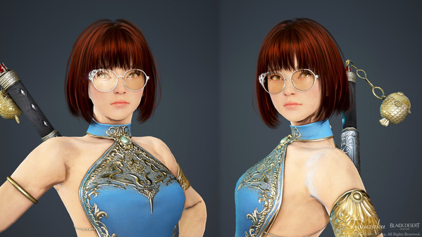 黒い砂漠 リトルサマナー [LS]ラウンドメタルメガネ