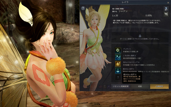 黒い砂漠 妖精 レイラ 3等級 Lv.30
