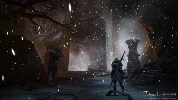 黒い砂漠 果てしない冬の山 太古が眠る安息所