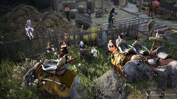 黒い砂漠 荷車象ツアー02